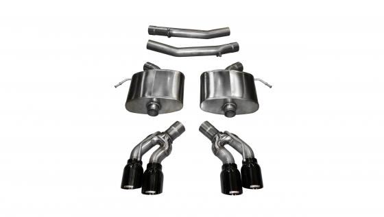 2.75 Inch Axle-Back Sport Dual Exhaust 4.0 Inch 16-Present Cadillac CTS-V Sedan 6.2L V8 Stainless Steel Corsa Performance