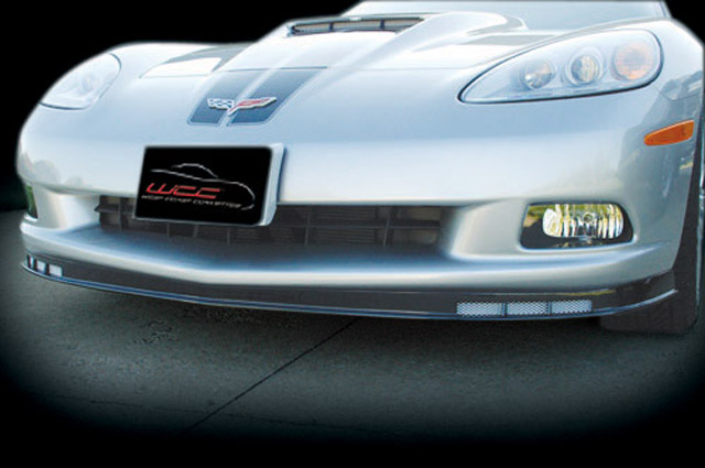C6 Front Spoiler w/Dual Screens (C6/Z06 Look), Fits C6 Corvette Base models 2005-2013
