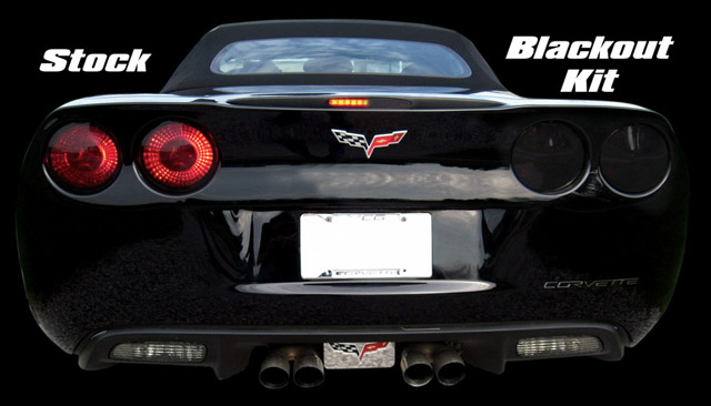 C6 Corvette Rear Black Out Kit