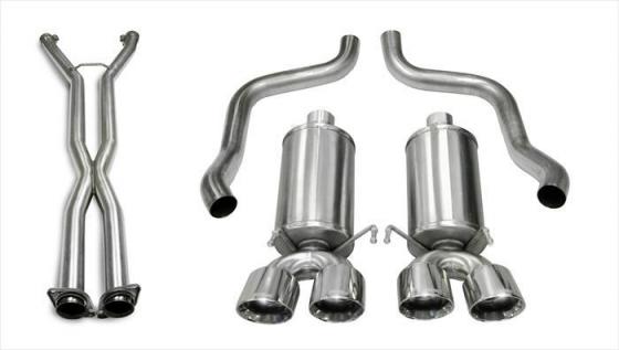 2.5 Inch Cat-Back Xtreme Dual Exhaust 3.5 Inch Tips 05-08 Corvette C6 Manual/A4 Auto Trans 6.0L/6.2L Stainless Steel Corsa Perfo
