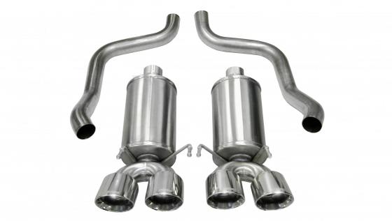 2.5 Inch Axle-Back Xtreme Dual Exhaust 3.5 Inch Tips 05-08 Corvette 6.0L/6.2L Stainless Steel Corsa Performance