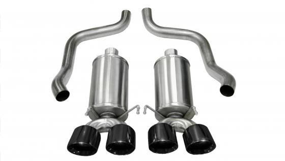 2.5 Inch Axle-Back Xtreme Dual Exhaust 3.5 Inch Tips 09-13 Corvette 6.2L Stainless Steel Corsa Performance