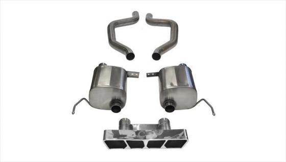 2.75 Inch Axle-Back Xtreme Dual Exhaust Polygon 17-Present C7 Corvette Grand Sport/Z06/ZR1 6.2L V8 Stainless Steel Corsa Perform