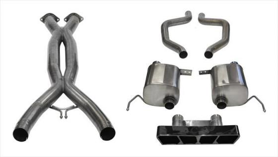 2.75 Inch Cat-Back Xtreme Plus Exhaust Dual Rear Exit Polygon 15-Present Chevy C7 Corvette Plus Z06/ZR1/Grand Sport 6.2L V8 Stai