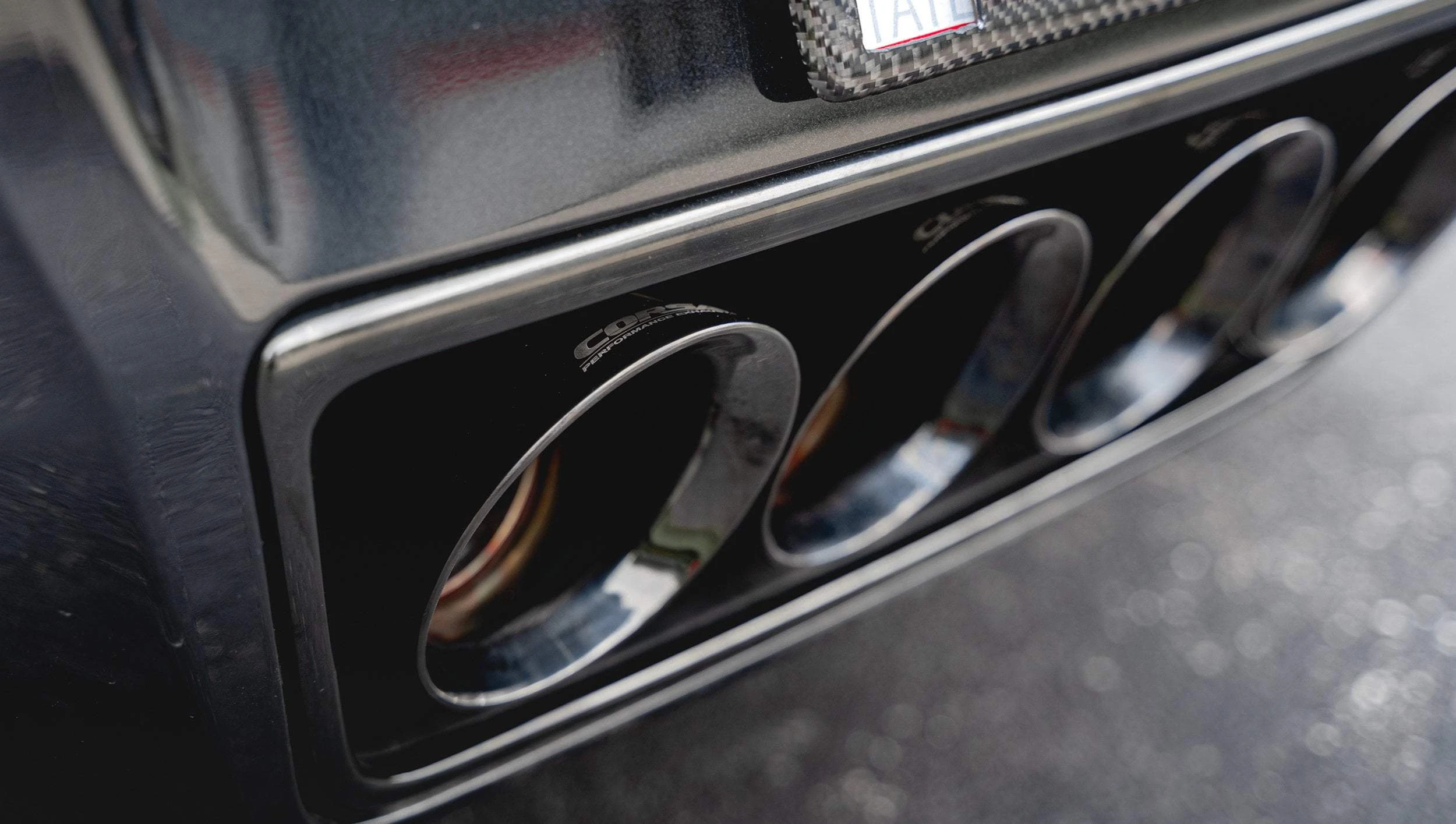 Quad 4.5 IN Pro-Series NPP BLACK PVD Tip Upgrade Kit (14778) 2014-19 Corvette C7 Z06 ZR1 GS