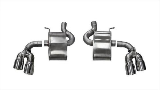 2.75 Inch Axle-Back Xtreme Dual Exhaust 4.0 Inch 16-18 Chevy Camaro SS/17-18 Camaro ZL1 6.2L V8 Stainless Steel Corsa Performanc