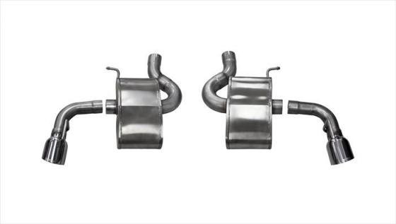 2.75 Inch Axle-Back Xtreme Dual Exhaust 4.5 Inch 16-18 Chevy Camaro SS 6.2L V8 Stainless Steel Corsa Performance