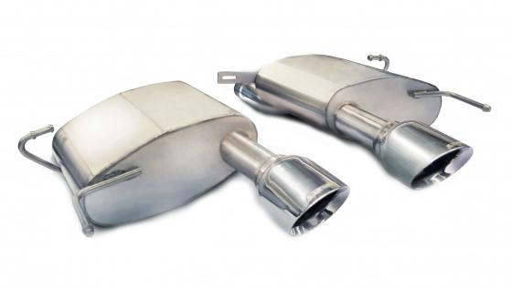 2.5 Inch Axle-Back Touring Dual Exhaust 4.5 Inch 11-15 Cadillac CTS-V Coupe 6.2L V8 Stainless Steel Corsa Performance