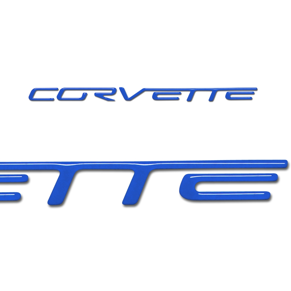 Corvette Domed Airbag Insert / Decals Letter Set 2005-2013 C6, Z06, ZR1, Grand Sport