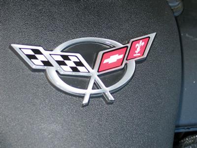 C5 Corvette Crossed Flag Air Intake Bridge Raised 3D Domed Emblem Logo