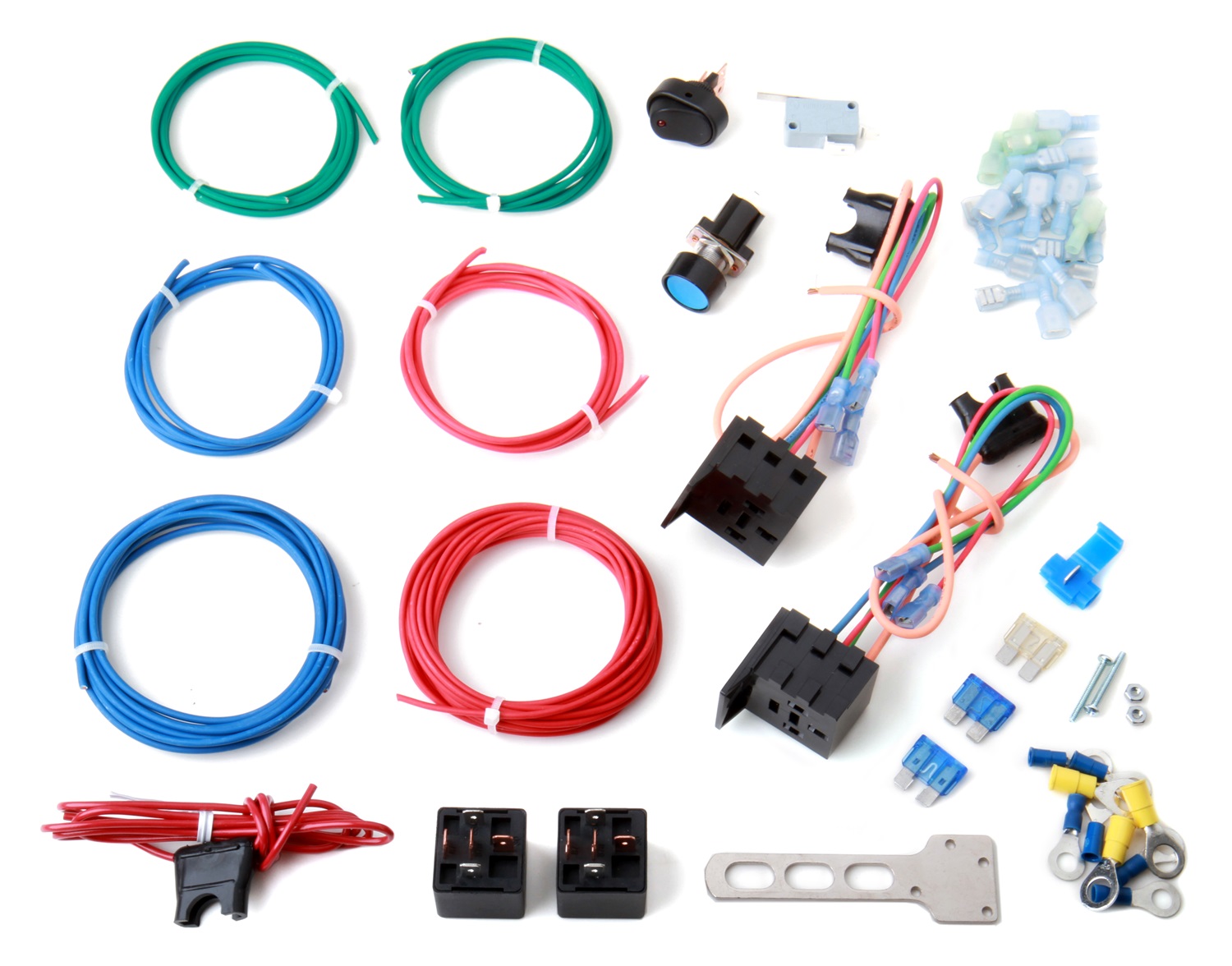 Nitrous Oxide Injection System Kit, NOS Switches, wiring, misc electrical, KIT; ELECTRIC PACK DUAL STAGE