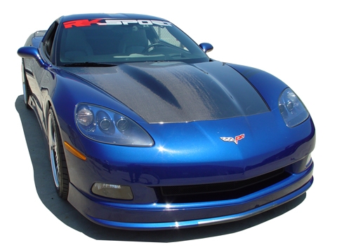 Chevy Corvette C6 Supercharger Hood, Carbon Fiber, Fits all 05-13 models