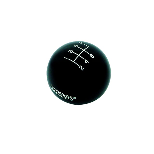 C5 Corvette Hurst Classic Shift Knob, Black- 6-Speed, 9/16-18 Thread