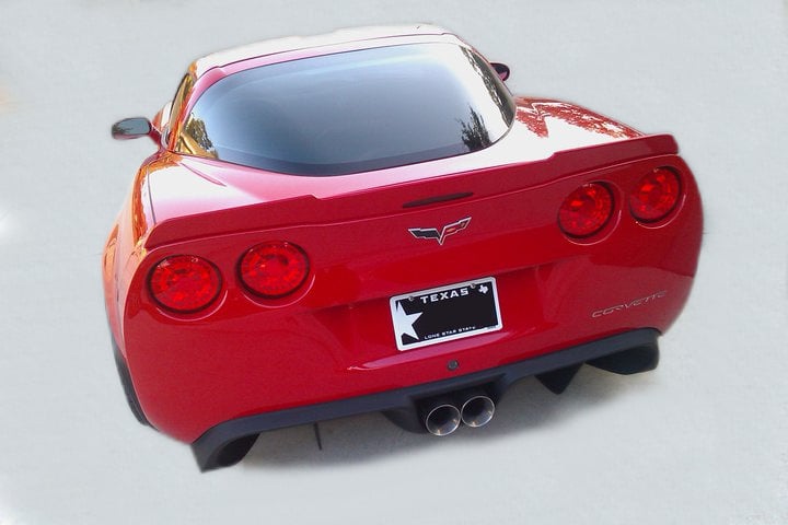 C6 Corvette ZR1 Style Paintable CF Rear Spoiler For C6 Corvette (including Z06 & ZR1)