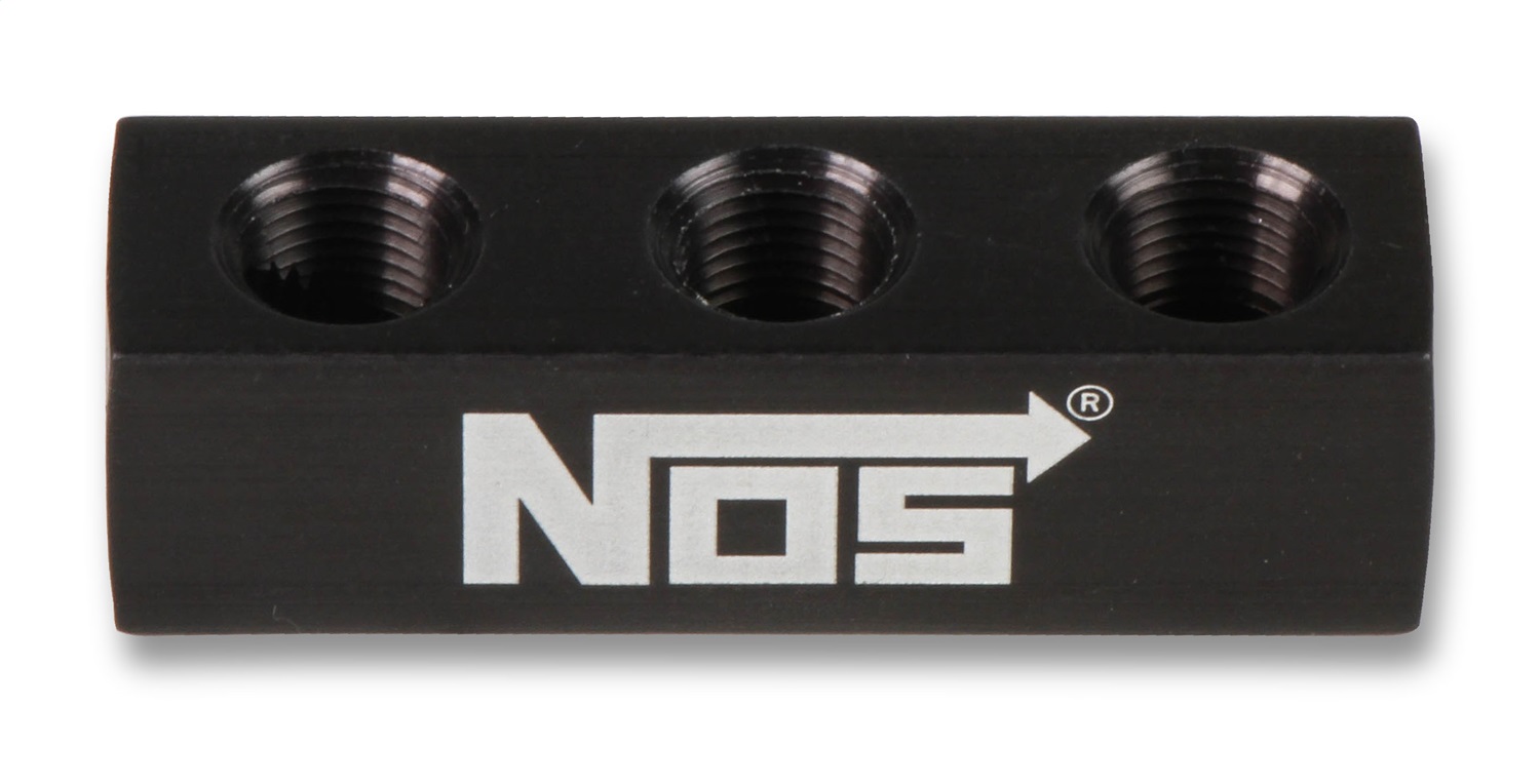 Nitrous Oxide Distribution Block, NOS Distribution Blocks, 1/8NPT DIST BLOCK 1 IN 4 OUT FOR 3 STAGE