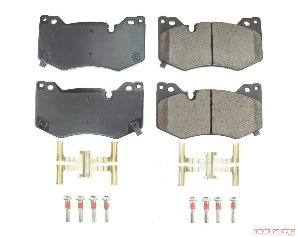 Power Stop Front Z17 Evolution Ceramic Brake Pads w/ Hardware Chevrolet C8 Corvette Stingray 2020-2024