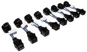 C5 and C6 Corvette EV1 to EV6 Fuel Injectors Adapters, LS1/LS6 wiring to LS2/LS3 Injectors, USCAR to Minitimer