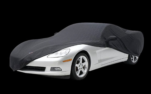 2005-13 C6 Corvette Logo Designer Satin Stretch Car Cover