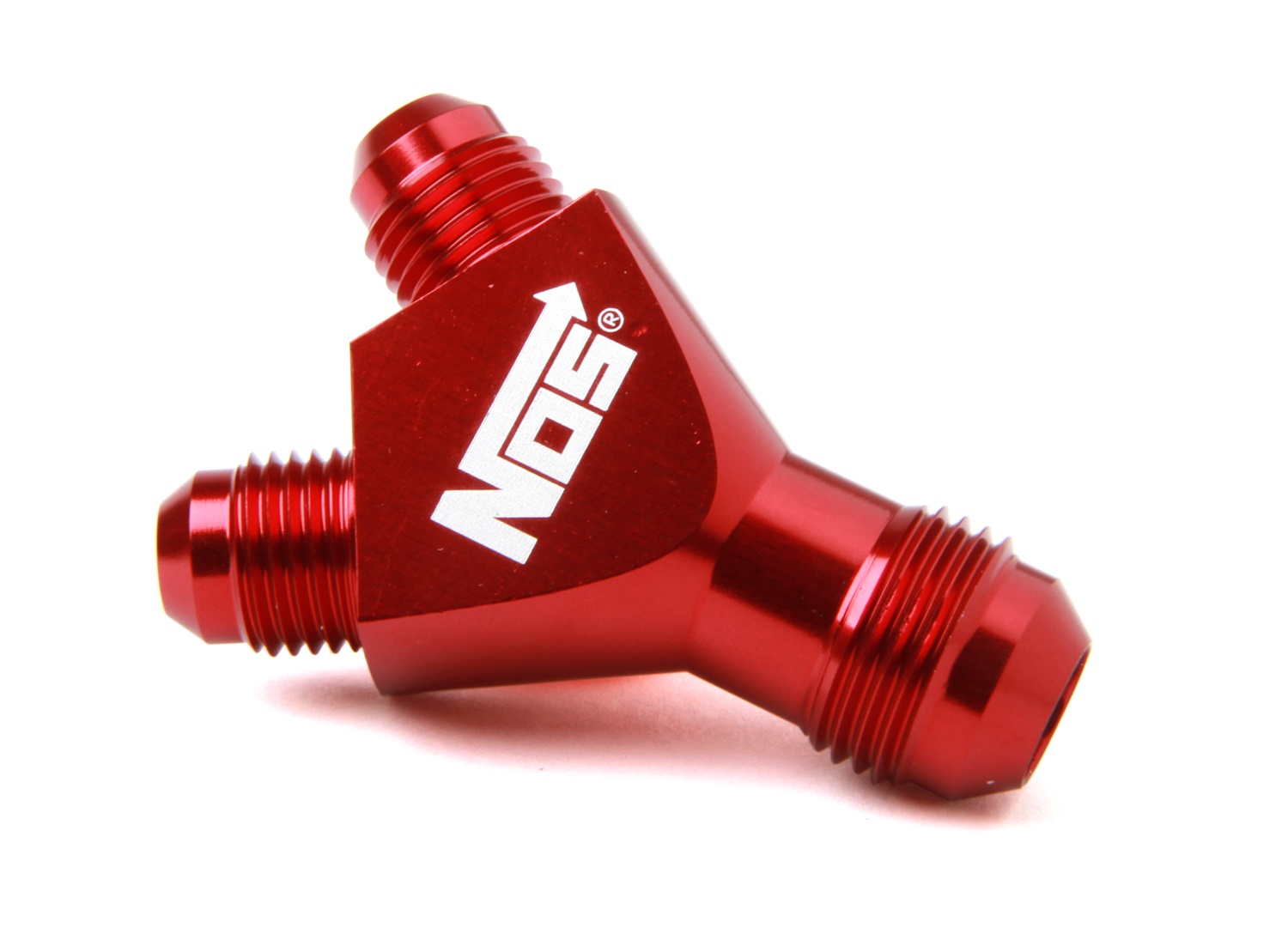 Fuel Hose Fitting, NOS Distribution Blocks, 8-6AN Y-BLOCK (RED)
