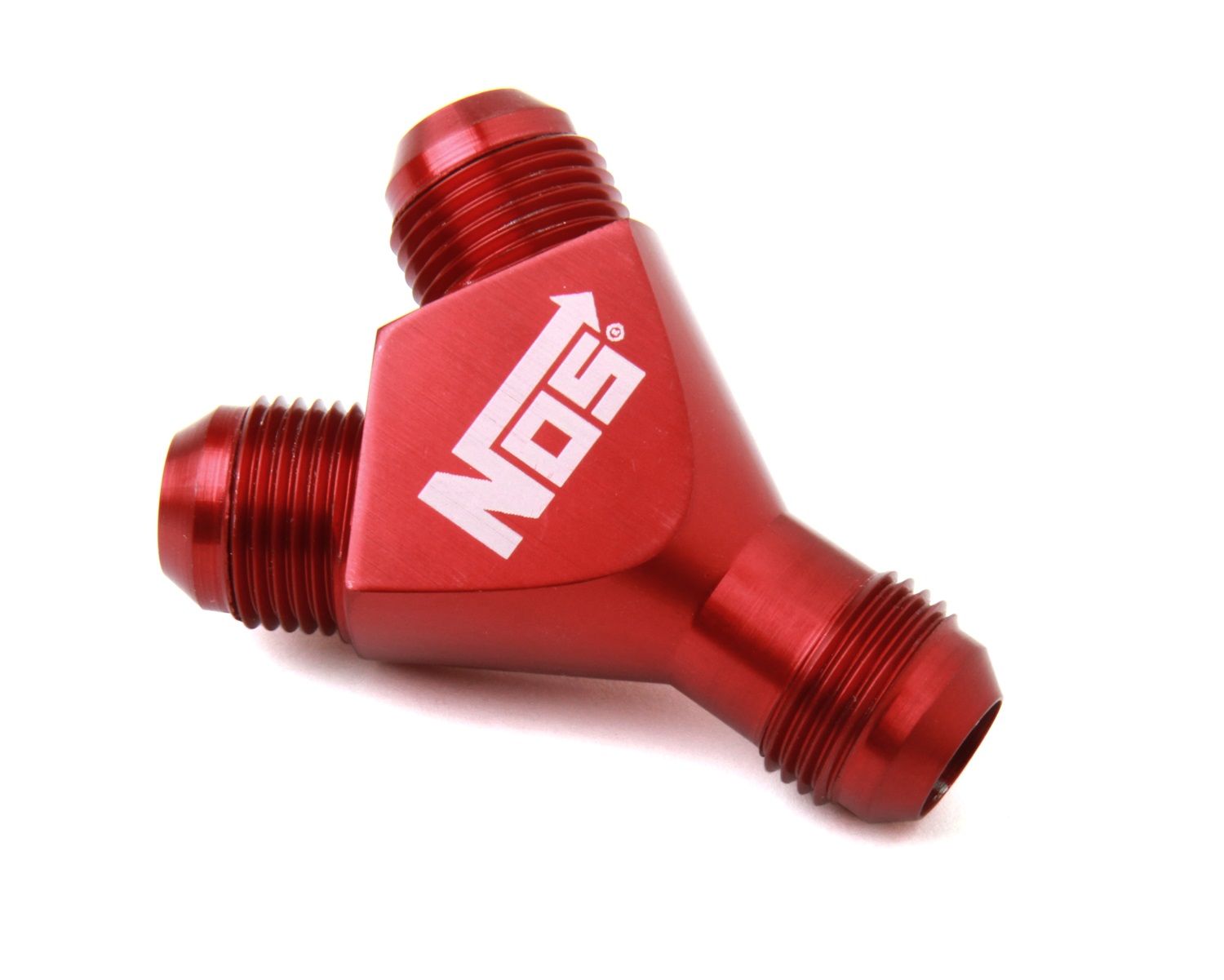 Fuel Hose Fitting, NOS Distribution Blocks, 10AN Y-BLOCK (RED)