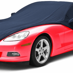 C6 Designer Embossed Corvette Car Cover with C6 Corvette logo on front