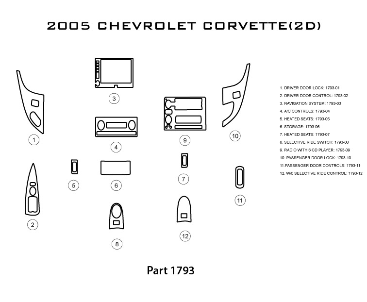 Wood Dash Kit - Corvette C6 2005-2007