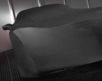 C6 Corvette Genuine GM Car Cover Outdoor All Weather Black with Black Logo