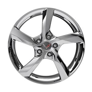 C7 Corvette Stingray, GM OEM,19/20 Inch Tire and Wheel Pacakage (5YU) - C7113 5 Spoke Chrome