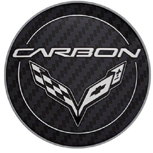 C7 Corvette Stingray w/ Carbon Genuine GM OEM Wheel Center Cap