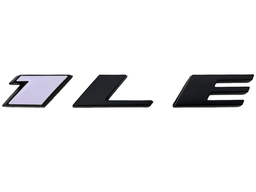 16-22+ Camaro Matte Black & White "1LE" Emblem(s)