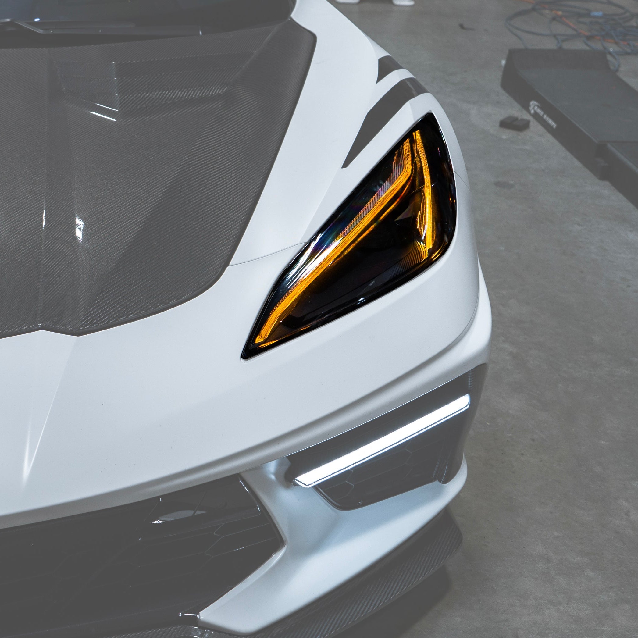 EOS C8 Corvette GT Style Amber LED DRL Module Set - Blue
