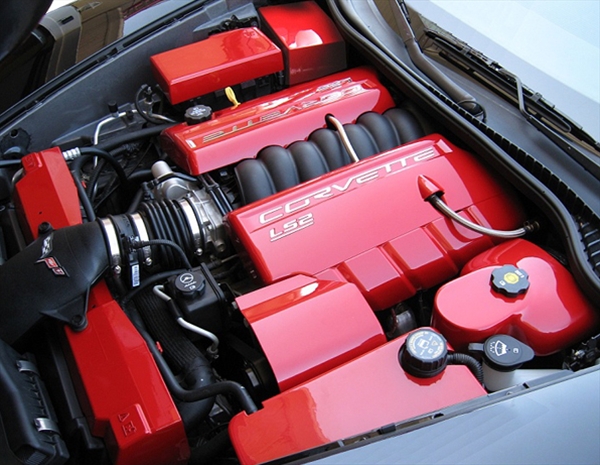 C6, C6/Z06, Grand Sport, ZR1 Corvette, Custom Painted Complete Engine Component Kit