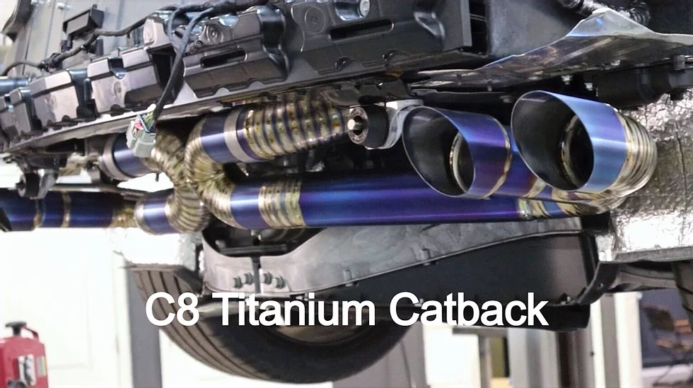 C8 Corvette Stingray, Catback Exhaust FULL Titanium Catback Exhaust System - Ikon Performance