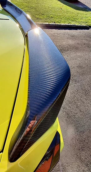 C8 Corvette Stingray, Visible Real Carbon Fiber Rear GM Style Z51 SPOILER - AGMotorsports