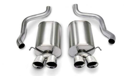 2.5" Axle-Back Dual Rear Exit w/ Twin 4.5" Polished Pro-Series Tips Sport Sound 05-07 Corvette 6.0 Liter Corsa