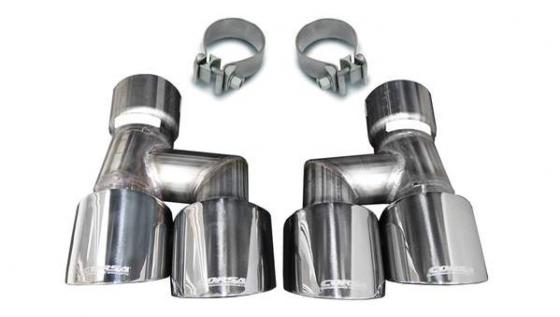 Mustang Quad Exhaust Tip Kit 18-19 Ford Mustang GT 5.0 Liter V8 Corsa Performance
