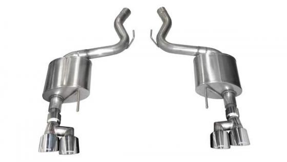 Mustang Axle-Back Exhaust System 18-19 Ford Mustang GT 5.0L V8 3.0 Inch W/Twin 4.0 Inch Tips Sport Sound Level