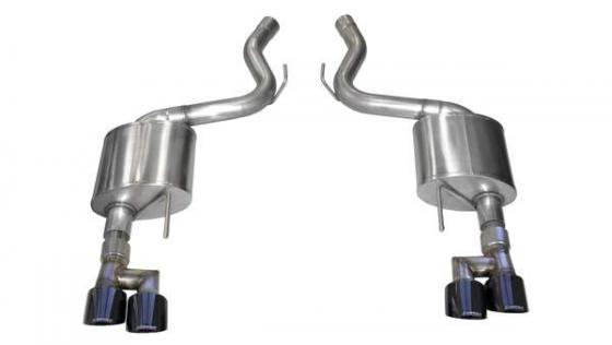 Mustang Axle-Back Exhaust System 18-19 Ford Mustang GT 5.0L V8 3.0 Inch W/Twin 4.0 Inch Tips Sport Sound Level