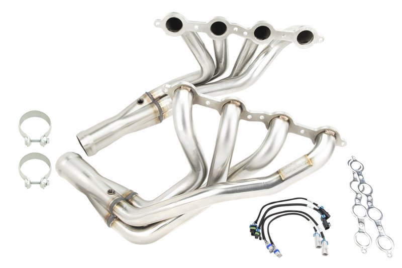 Kooks Custom Headers, 2005-2008 C6 Corvette, 1-3/4"x3" Stainless GREEN Connection Kit