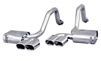 C5 Corvette '97-'04 Tri-Flow Muffler System (PRT - Quad Oval Tips)