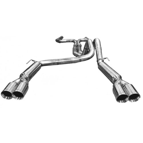 True Dual Exhaust System 3" Catted Incl. 3 x Pipe /Polished SS Race Mufflers/Quad 4" Polished Tips-Firebird