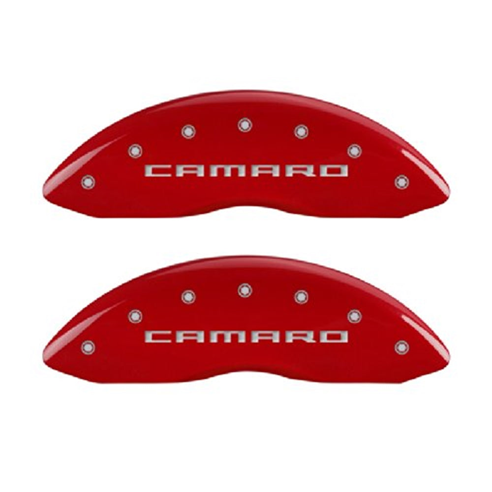 2010-2015 Camaro LT-LS Caliper Cover with Camaro Engraving silver and Red