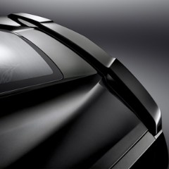 2014+ Corvette Stingray GM OEM High Wing Style Spoiler Kit, Painted Black (GBA)
