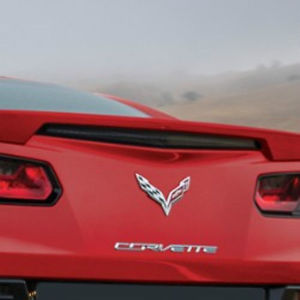 2014+ Corvette Stingray GM OEM Blade Spoiler Kit, Z51 Style, Painted Long Beach Red