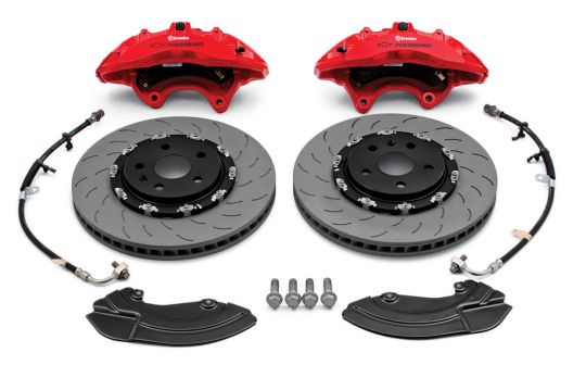 2016-2019 Camaro 6th Gen, GMPP Brembo Performance Front Brake Package Six-Piston Calipers, LS/LT and SS