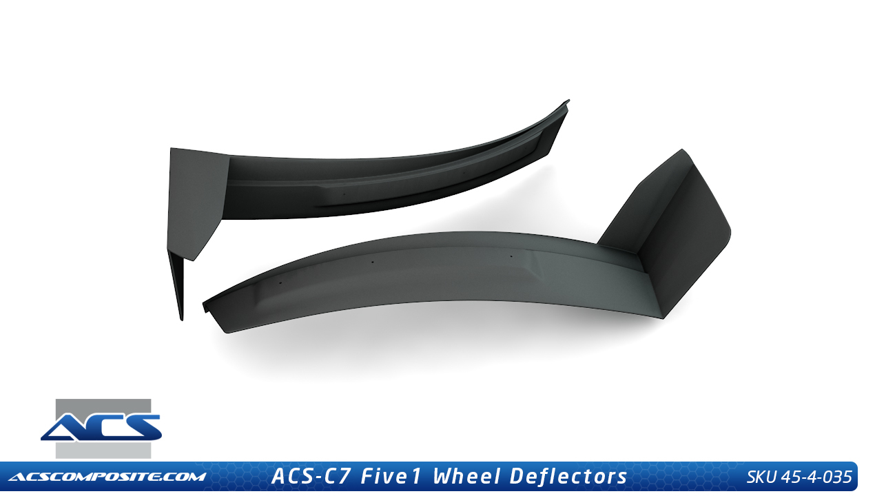 2014 C7 Corvette Stingray ACS Five1 Front Wheel Deflector