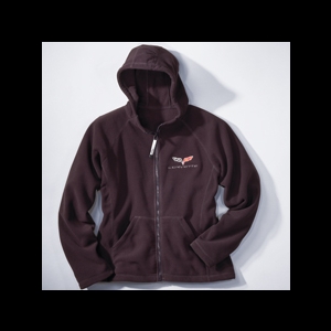 Corvette C6 Microfleece Hoodie Black (Womens)