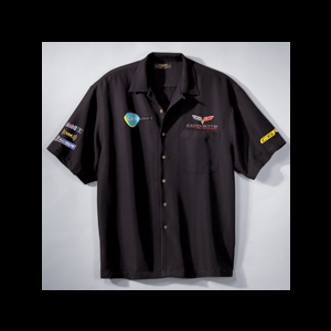 Corvette Race Team Camp Shirt - Black