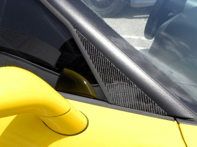 Chevrolet C6 Corvette All Models Real Carbon Fiber Door Window Pillar Trim Cover