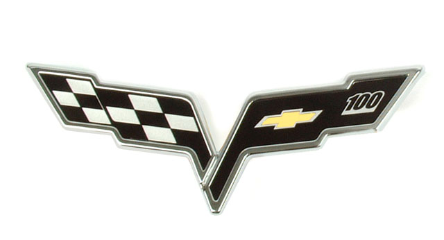 2012 Centennial Edition C6 100th Anniversary Front Corvette Emblem all 05-13 OEM